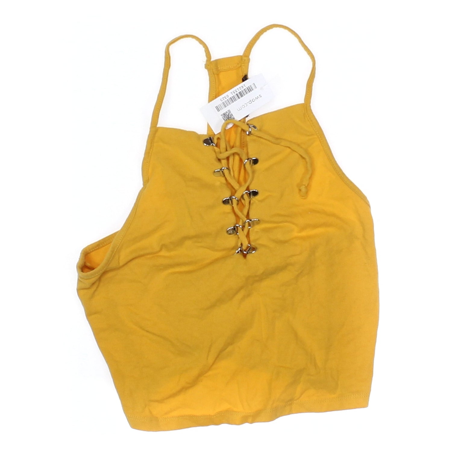 Ambiance Apparel Gold,Yellow Womens Sleeveless Top Sz L