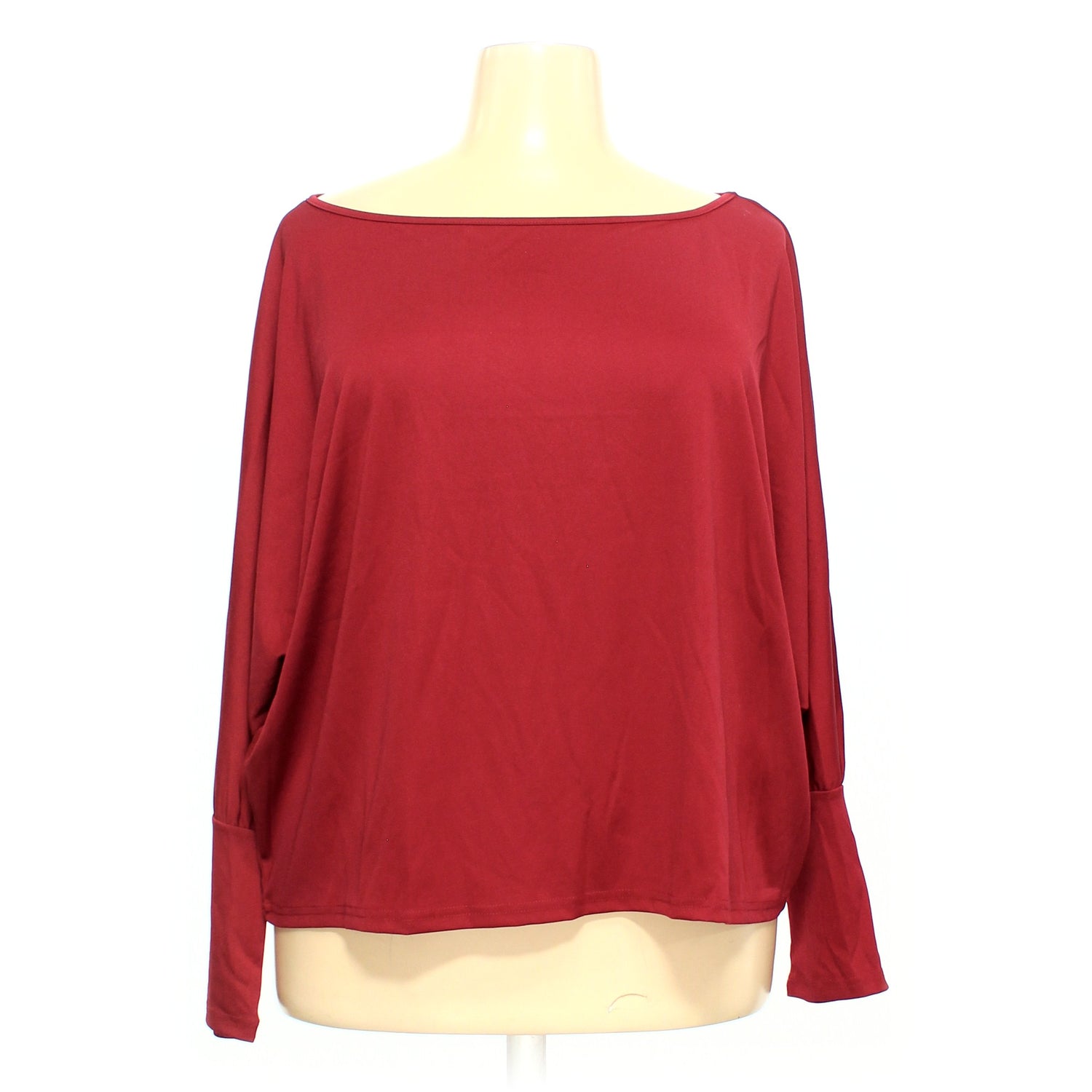 Shein Curve Maroon Womens Blouse Sz 3X