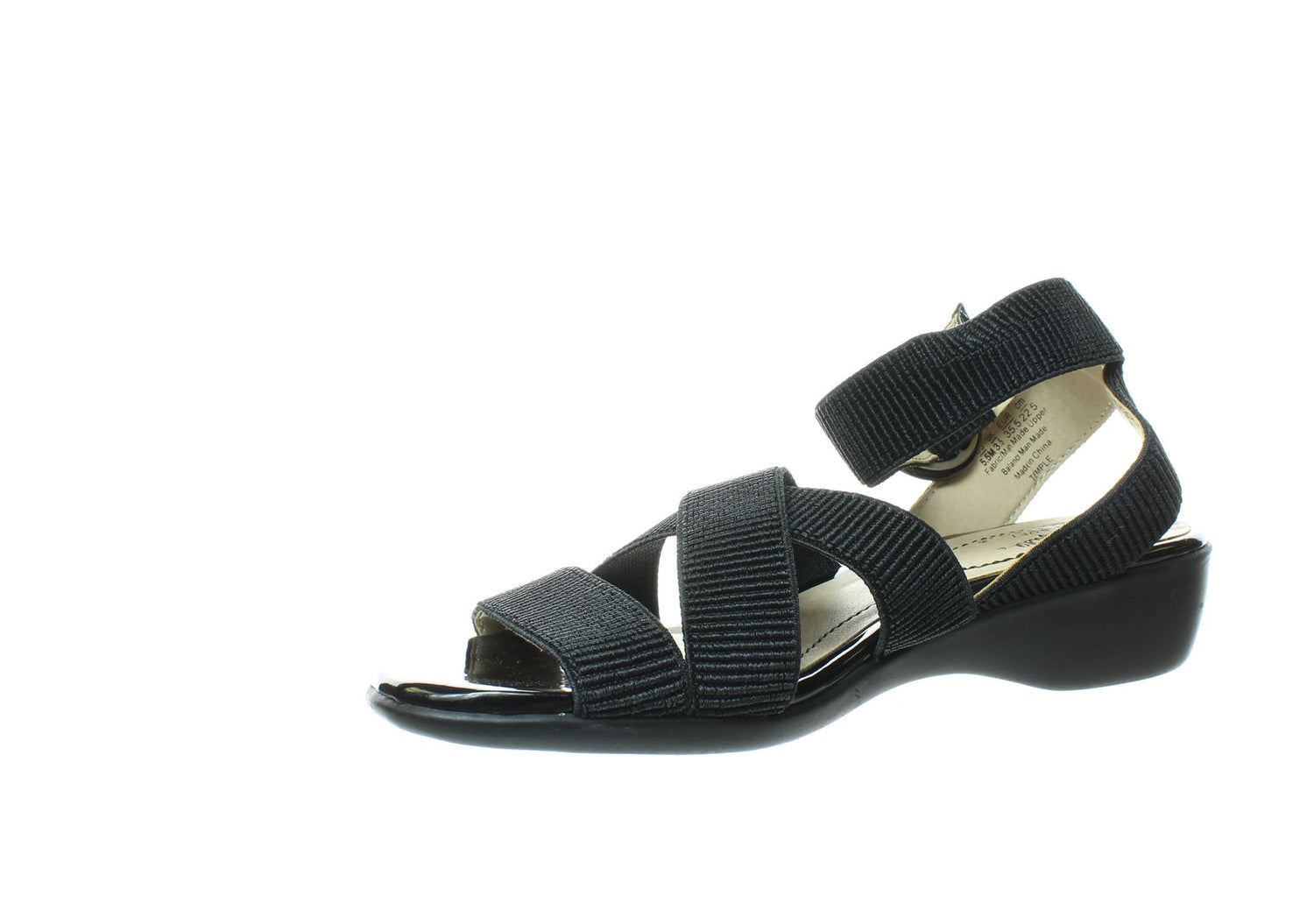 Lifestride Black Womens Ankle Strap Sz 5.5