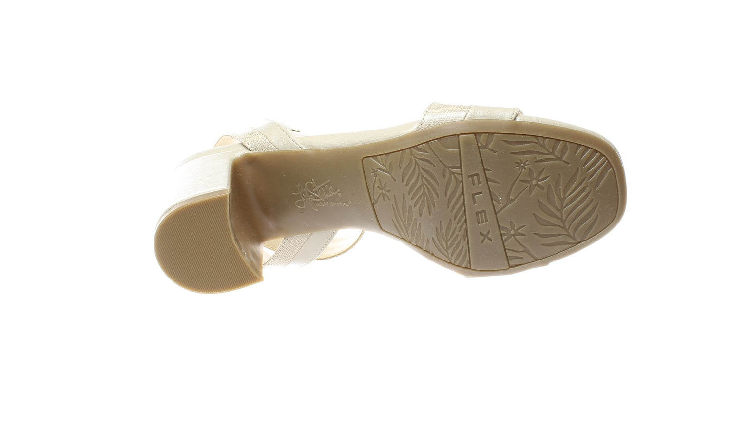 Lifestride Beige Womens Ankle Strap Sz 8.5