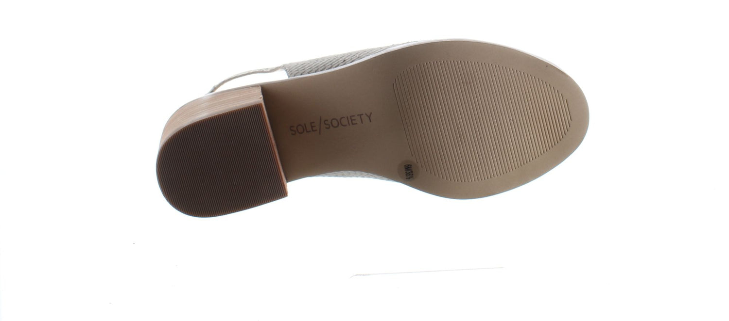 Sole Society Beige Womens Sandal Sz 6