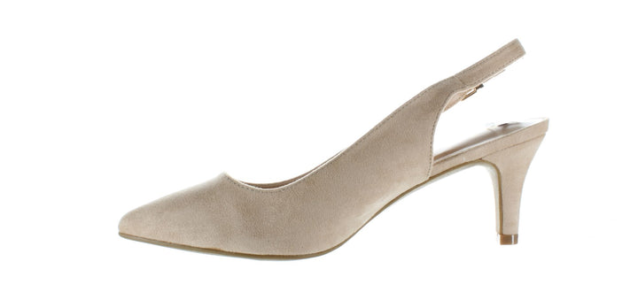 Vostey Beige Womens Slingback Sz 8.5