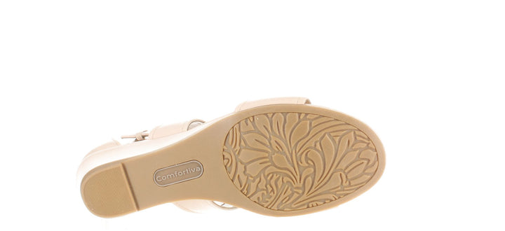 Comfortiva Gold Womens Ankle Strap Sz 8.5