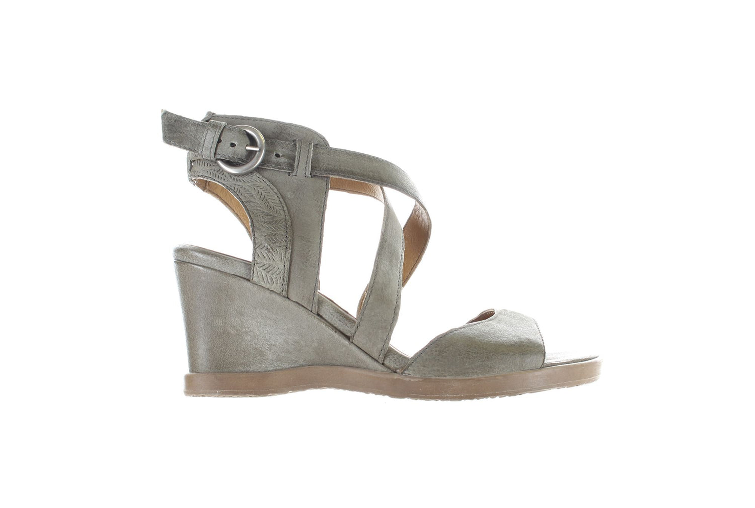 Miz Mooz Grey Womens Ankle Strap Sz