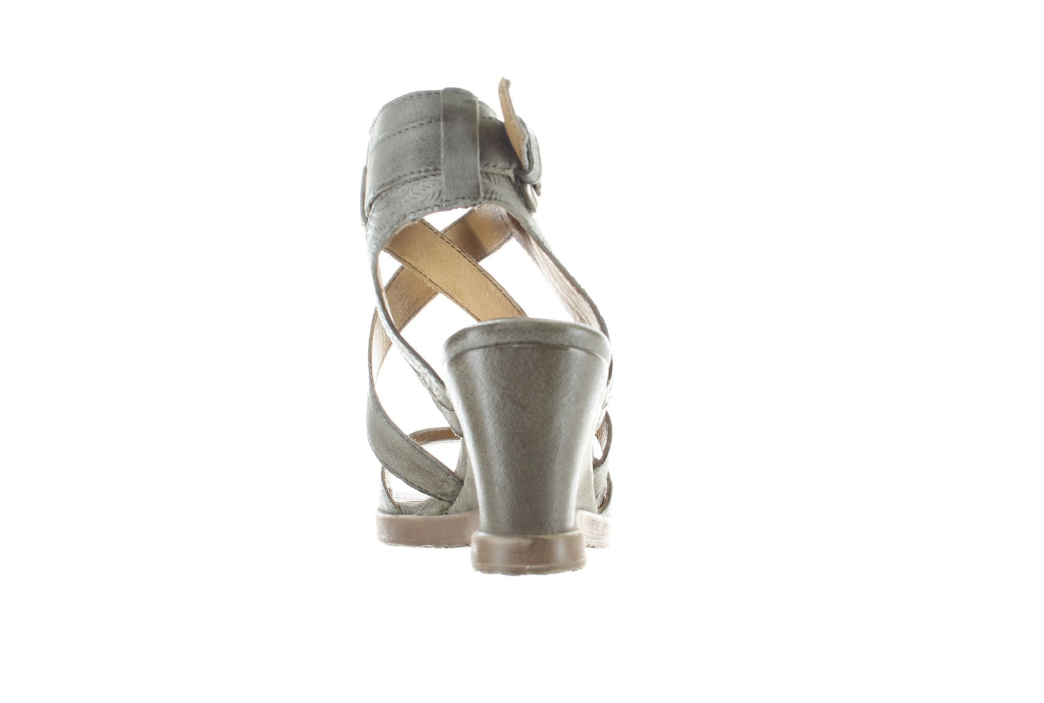 Miz Mooz Grey Womens Ankle Strap Sz