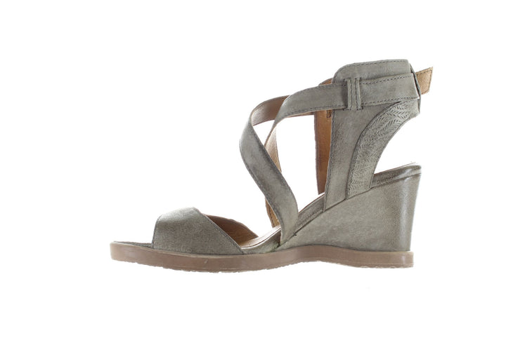 Miz Mooz Grey Womens Ankle Strap Sz