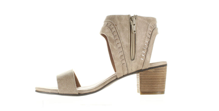 Not Rated Beige Womens Ankle Strap Sz 7.5