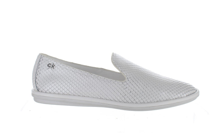 Calvin Klein White Womens Loafer Sz 10