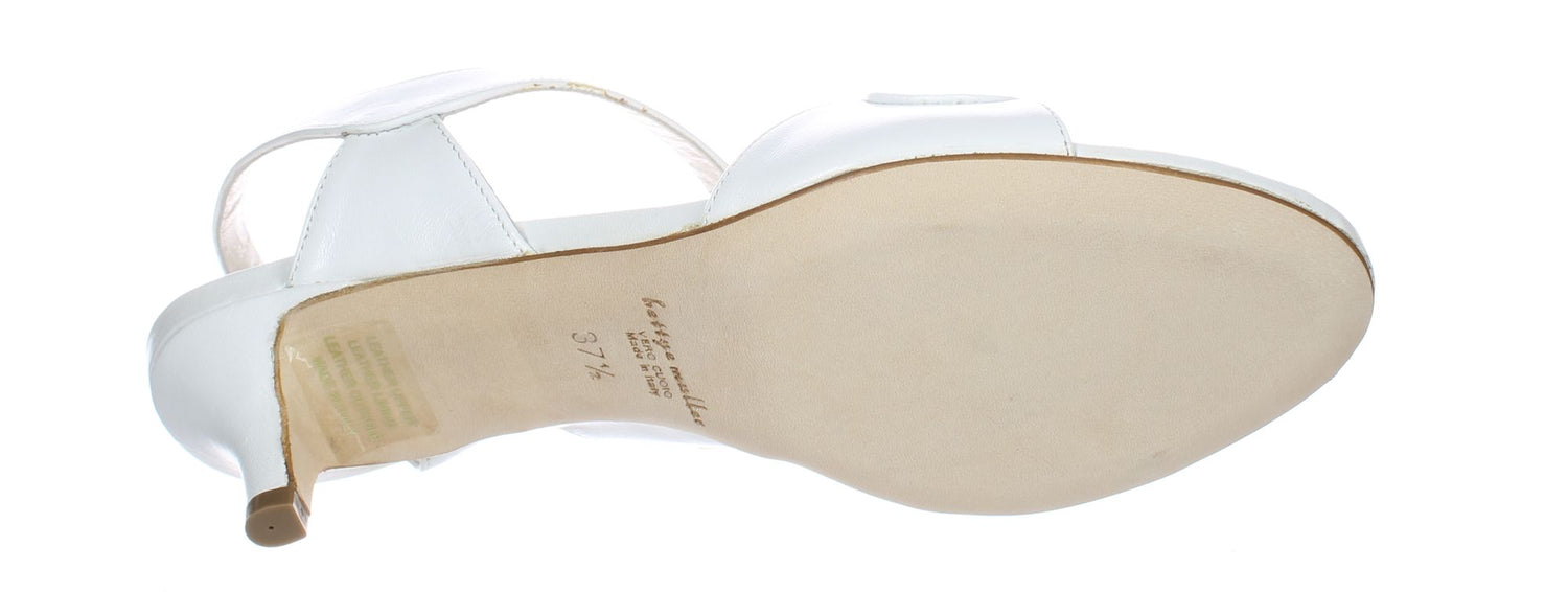 Bettye By Bettye Muller White Womens Slingback Sz