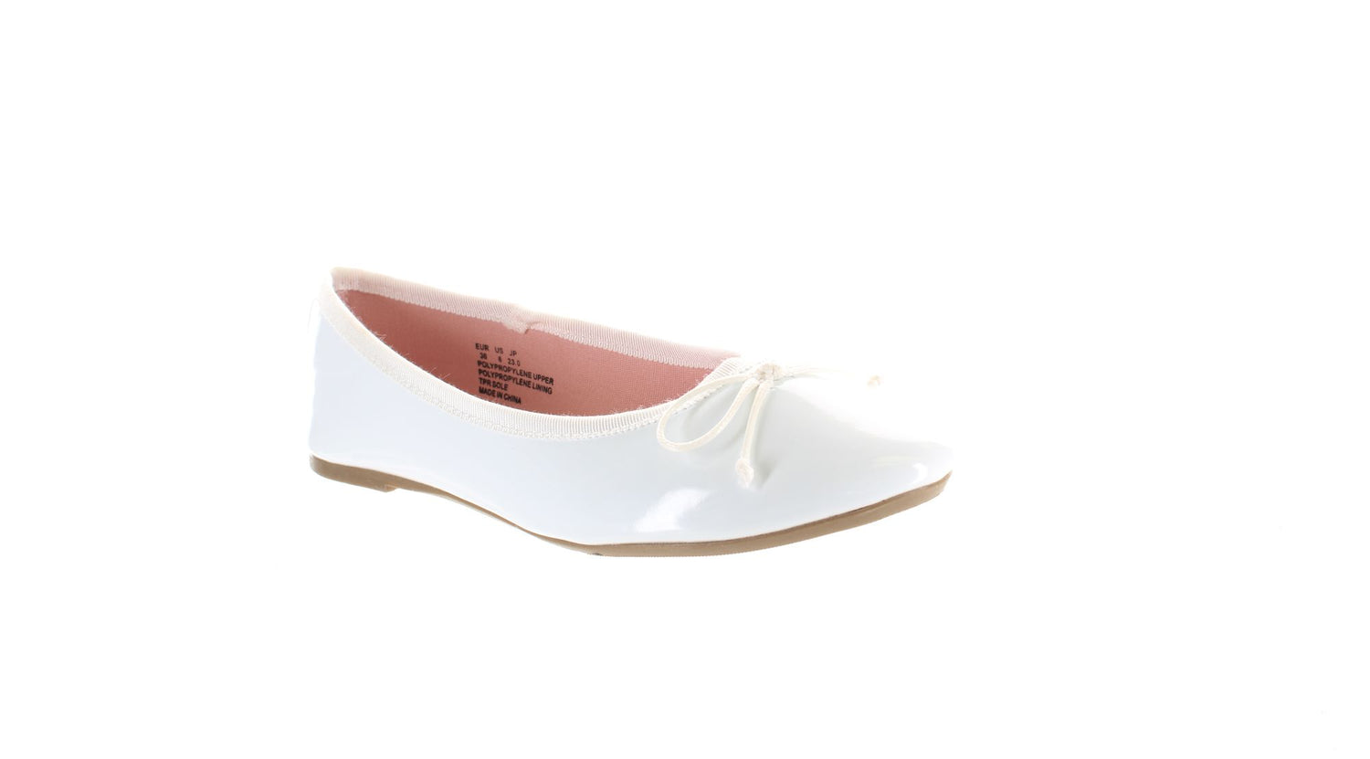 Fever Sole White Womens Ballet Sz