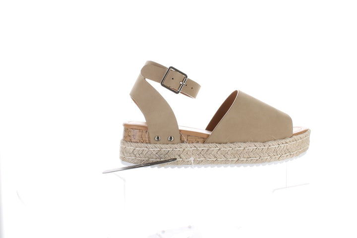 Athlefit Beige Womens Espadrille Sz