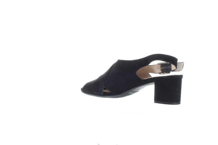 Eric Michael Black Womens Ankle Strap Sz