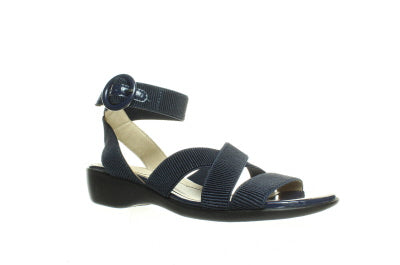 Lifestride Blue/Navy Womens Ankle Strap Sz 7